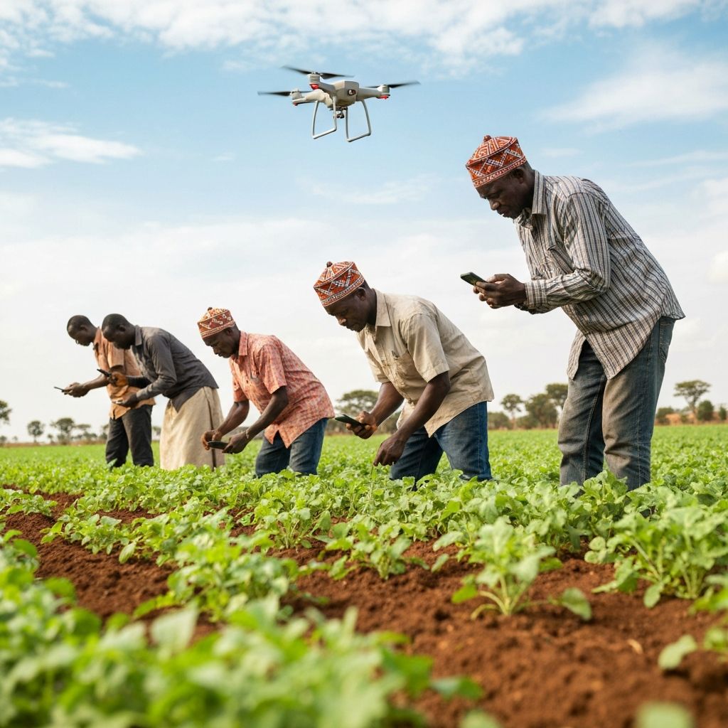 Farmers using Farmwise technology in the field