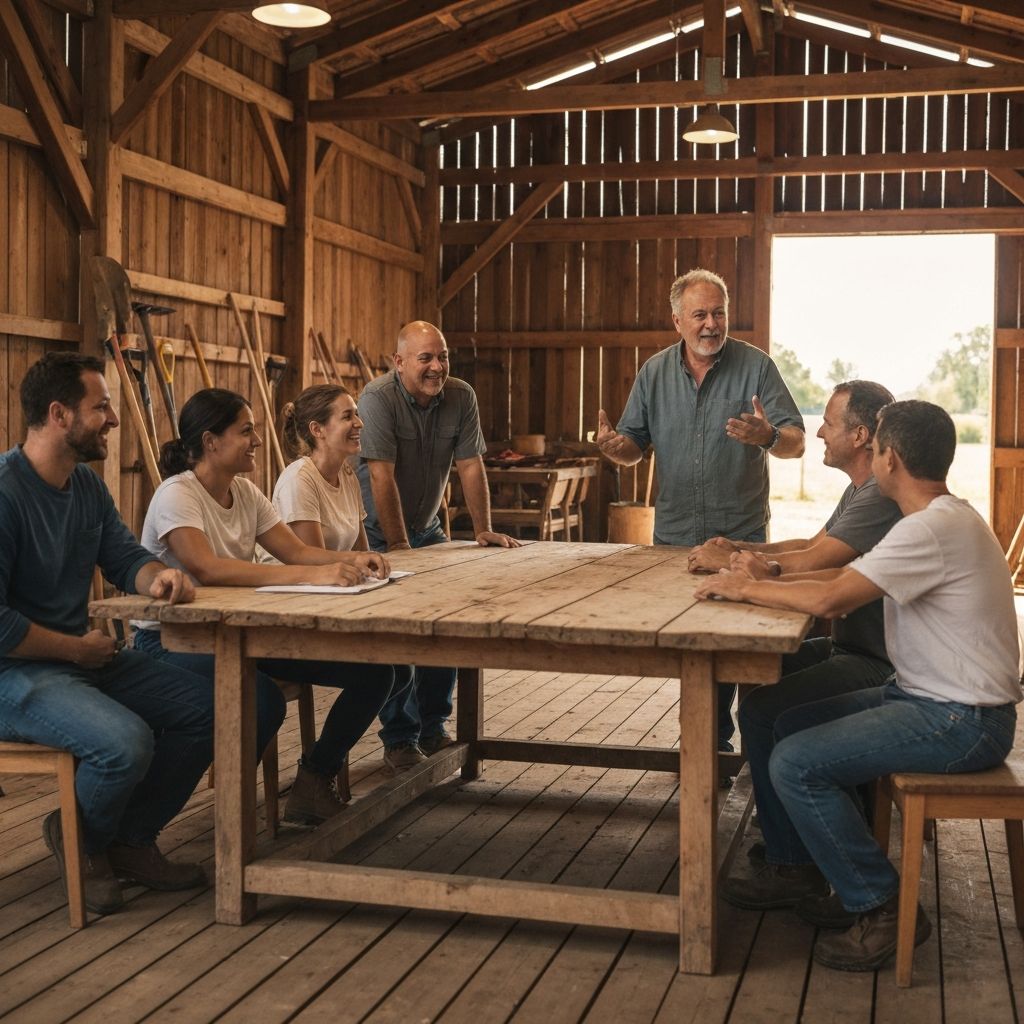Agricultural team meeting and planning